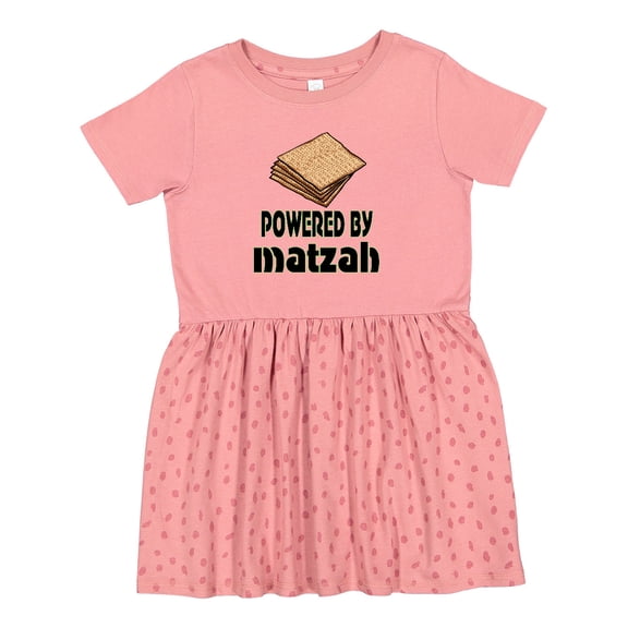 Inktastic Funny Passover Powered by Matzah Girls Toddler Dress