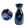 thumbnail image 3 of Botella de sake de cerámica de estilo japonés con cambio de horno, tetera, jarra de vino azul, jarra de agua para sake, té, café, vino y agua (1-100 ml), 3 of 7