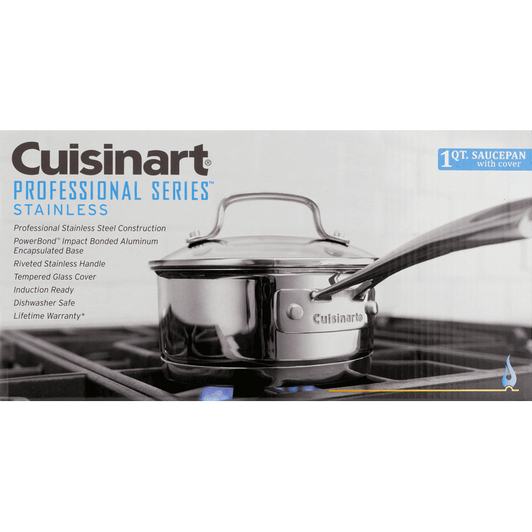 Cuisinart Professional Stainless Saucepan with Cover, 1-Quart — Luxio