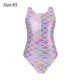 thumbnail image 2 of Traje de baño deportivo para niñas, traje de baño sólido de una pieza para práctica y competición, 2 of 7