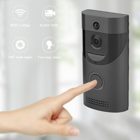 Wireless WiFi Smart Doorbell Video Intercom PIR Detection IR Night Vision for Home Security, Wireless WiFi Doorbell, Wireless Door