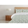 thumbnail image 4 of Ambesonne Leaves Down Alternative Quilt Comforter, Retro Leaf Watercolor Print, Twin, Sea Green and Pistachio Green, 4 of 5