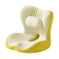 thumbnail image 3 of Cojín ortopédico para silla de oficina, cojín para asiento de coche, oficina y viajes. Amarillo, 3 of 9
