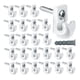 thumbnail image 5 of 24 piezas de clips de bucle de estante de alambre , clip de pared hacia abajo, resistente, de alambre, para estanterías de armario, soporte de e, 5 of 9