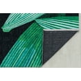 thumbnail image 3 of Elizabeth Sutton MI50B Black Palm Floral Modern Black Area Rug, 7'10"X10'0", 3 of 6