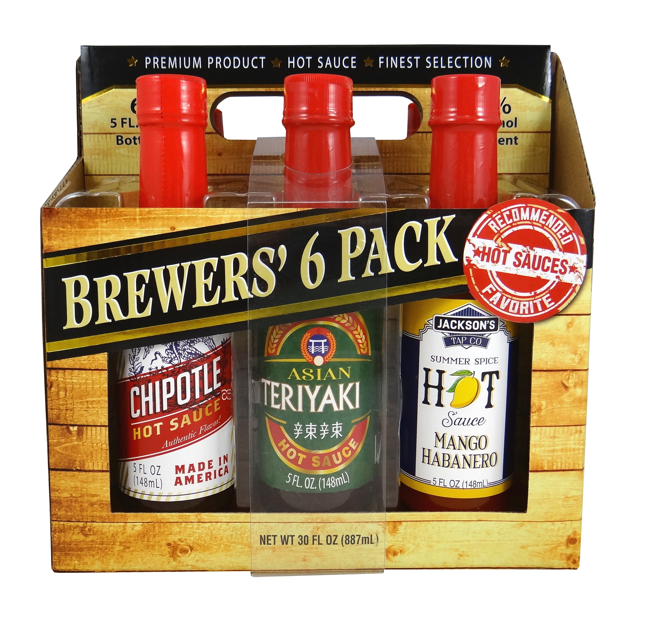 Dat'l Do It Brewers' Collection Hot Sauce Gift Set, 6 Flavors, 30