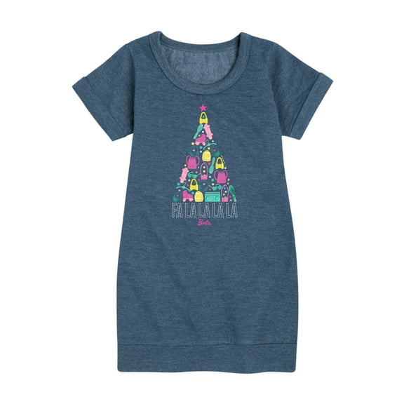 Barbie - Holidays & Christmas - Fa La La La La - Toddler & Youth Girls Fleece Dress