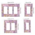 thumbnail image 2 of Yayeee Rocker Switch Wall Plate 1-Gang 4.6"x2.9" Home Decorative Outlet Cover, Pastel Pink Marble Pattern, 2 of 6