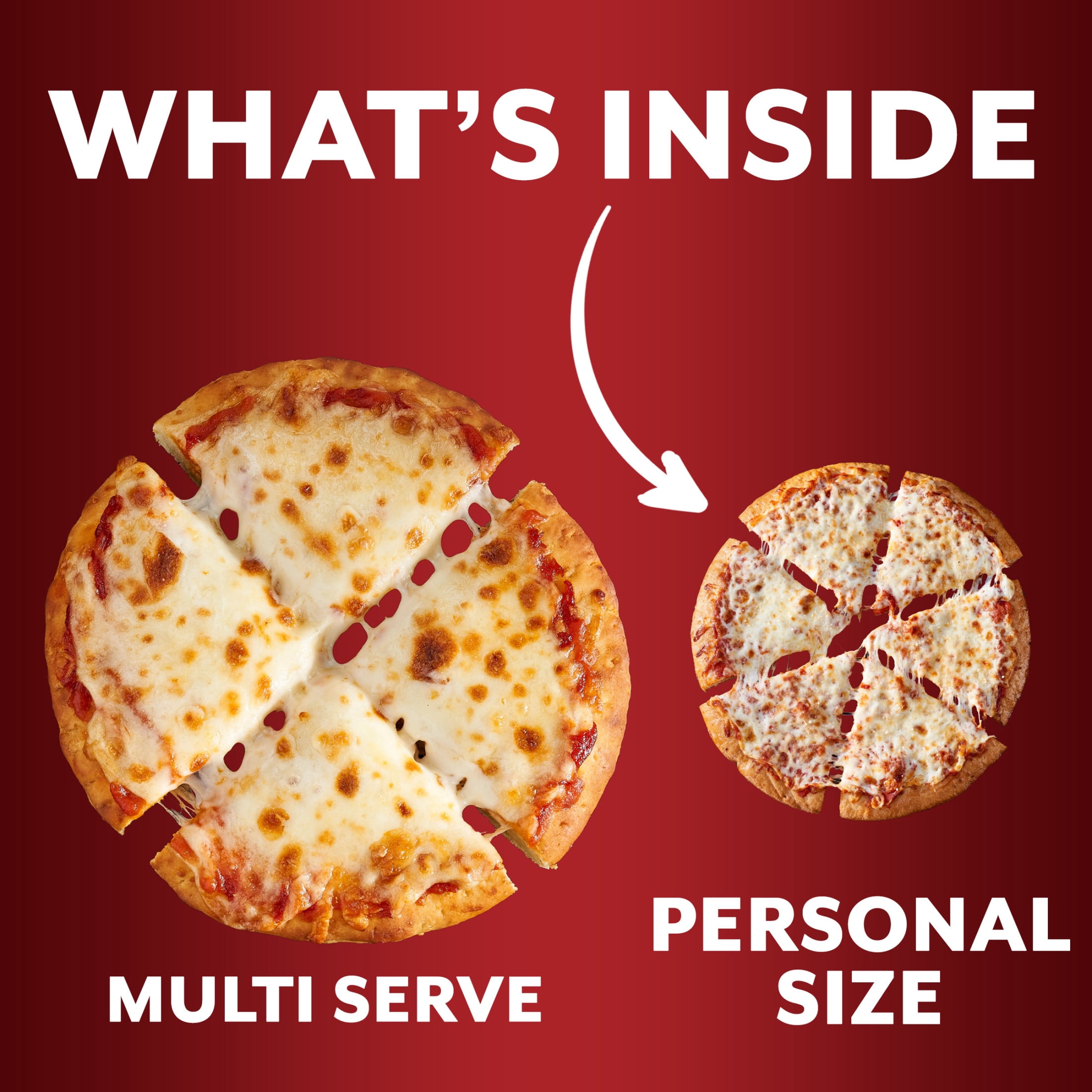 DiGiorno Four Cheese Stuffed Crust Personal Pizza with Marinara Sauce, 8.5oz (Frozen)
