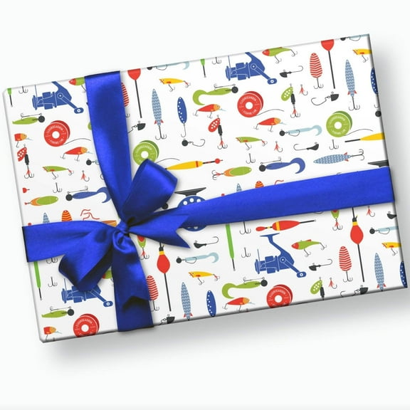 Tackle Fishing Wrapping Paper