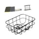 thumbnail image 5 of Cesta para Bicicleta, Portaequipajes Delantero Y Trasero para Bicicletas, Fácil Montaje, Cesta para Bicicleta con Marco de Aleación de Aluminio, Acces Chapa de hierro negra, 5 of 8