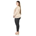 thumbnail image 2 of Blusa con diseño cruzado Roman Fashion /Tallas Extras, 102 (Beige) beige 38, 2 of 5