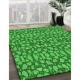 thumbnail image 3 of Ahgly Company Machine Washable Indoor Rectangle Transitional Green Area Rugs, 8' x 10', 3 of 7