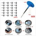 thumbnail image 3 of 24Pcs Blue Natural Rubber Tyre Puncture Repair Wired 60mm*9mm Plug Mushroom Patch, 3 of 5