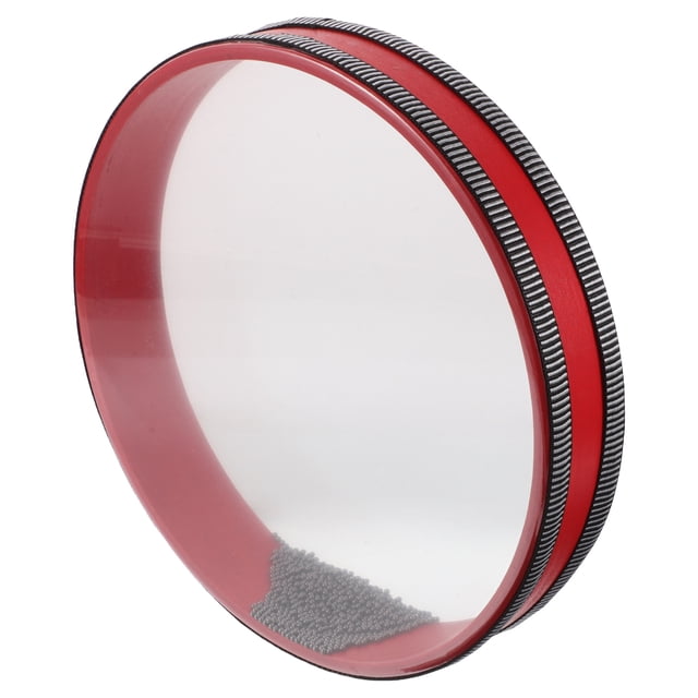 SEWACC Tambours Océan Perles Ondulées Rouges Circulaires Fête d'Anniversaire 1Ensemble