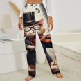 thumbnail image 3 of Cat Violinist Performance Winter Female Pants Flannel High Waist Women Pants Lady Warm Straight Leg Plush Trousers, 3 of 7