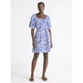 thumbnail image 2 of Free Assembly Women's Square Neck Mini Dress, Sizes XS-XXL, 2 of 2