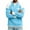#35-Light Blue, variant on Men Fall Blouse Mineart Men's Color Block Knit Button Up Shirt Raglan Long Sleeve Shirt 3-Button Stand Collar With Chest Pocket Soft Casual Tops