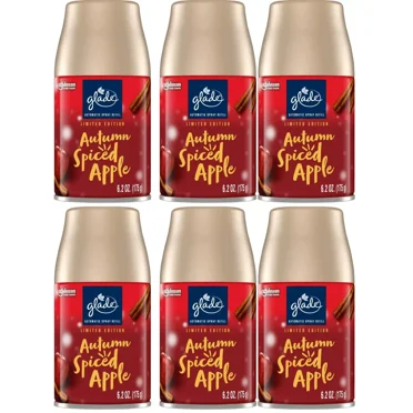 Glade Automatic Spray Refill, Air Freshener, Empower Mint, 6.2 oz, 6 Count