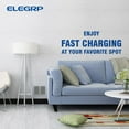 thumbnail image 4 of USB Outlets Receptacles, 20W 4.0 Amp USB Wall Outlet, 20 Amp Tamper-Resistant Electrical Outlet with Type A port, UL Listed, Wall Plate Included, 4 of 10