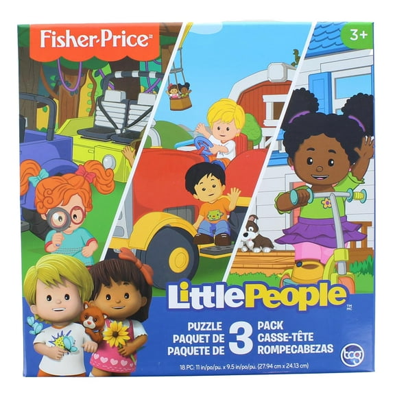 Fisher-Price Little People 18 Piece Jigsaw Puzzle 3 Pack