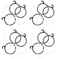 thumbnail image 3 of MasteelfCA 40pcs Scarf Hanging Rack Scarves Rack Plastic Scarf Necktie Rings Holder Organizer, 3 of 7