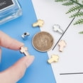 thumbnail image 2 of 6pcs 3 colors 14mm Stainless Steel Beads Metal Loose Beads Large Hole Spacer Beads for Jewelry Making DIY Findings Hole:3mm, 2 of 6