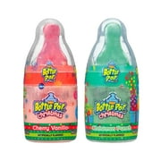 Baby Bottle Pop Christmas Candy with Dipping Powder, Assorted Flavors, 1.1 oz, (Individual Item)