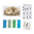 thumbnail image 2 of Diy Wooden Lighthouse Model Kit with Sea Glass Beads and Led Lights, 1 Set, Wood and Ocean Blue, for Indoor Home Decor, Craft Decoration, 2 of 6