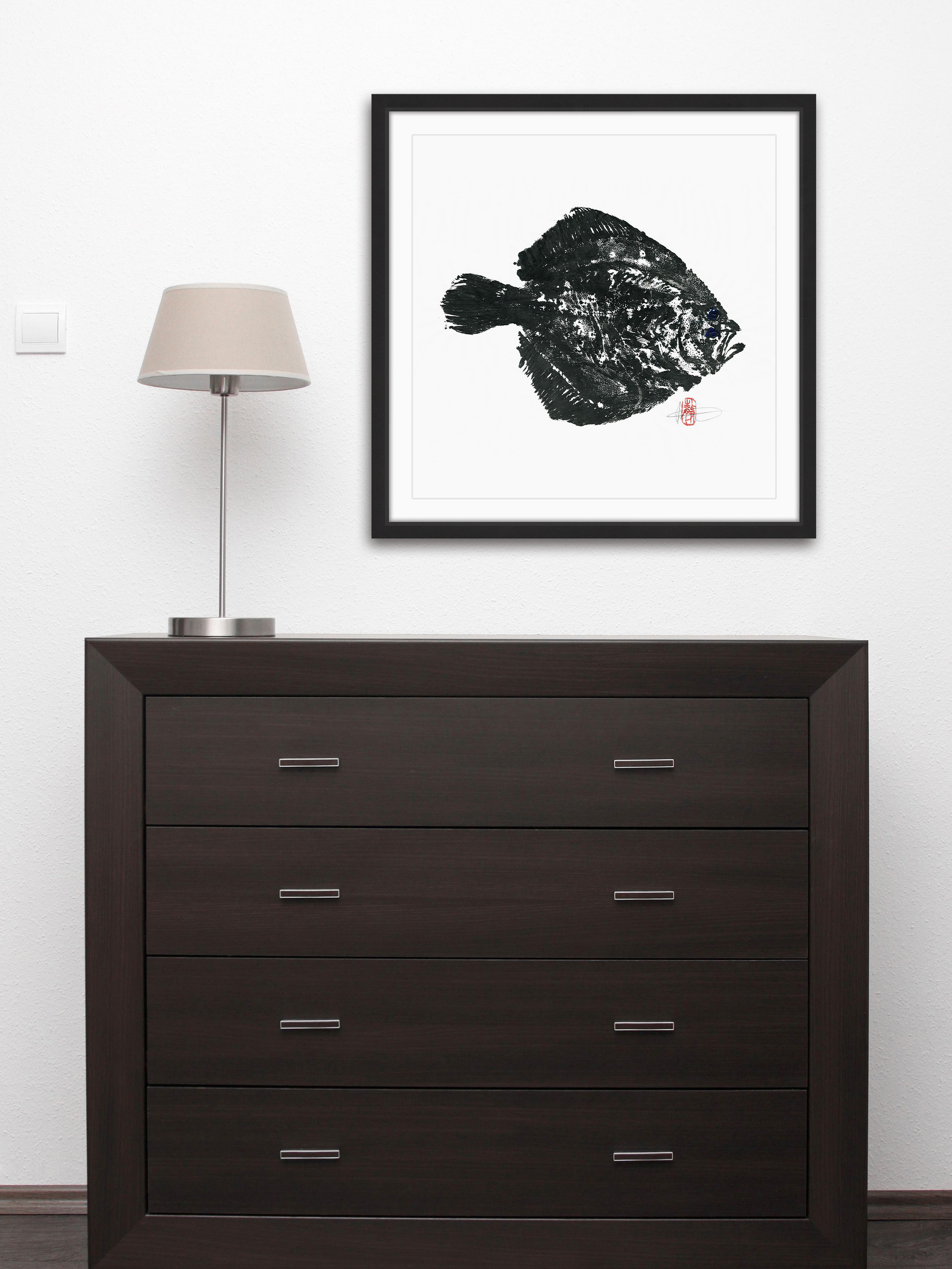 "Turbot" Framed Painting Print