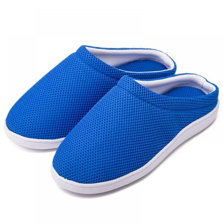 

Autmor Men s Simcomfy Casual Slip On Slippers with Cozy Memory Foam Summer Breathable Closed Toe Man House Shoes Lightweight Non-Slip Indoor/Outdoor Sole