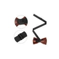 thumbnail image 2 of INSPIRE CHIC Men's Velvet Adjustable Pre-Tie Bow Ties for Prom Wedding Tuxedo One Size Dark Orange, 2 of 4