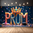 thumbnail image 6 of Sparkling Crown Prom Banner Event Decoration Festive Design Graduation Party for Graduation Ceremony School Event Photo Shoot, 6 of 8