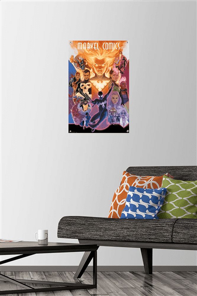 Marvel Comics - Marvel 80th Anniversary - Celebration Wall Poster with Push Pins, 14.725" x 22.375"
