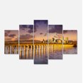 thumbnail image 2 of Pennsylvania Railroad Bridge Skyline - Landscape Canvas Art Print, 2 of 3