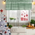 thumbnail image 5 of 2 Pack Valances for Window, Sage Green Short Curtains for Kitchen Bedroom Living Room, Vintage Modern Abstract Art Ombre Rod Pocket Small Window Treatment Valance Drapes 60 x 18 Inch, 5 of 8
