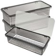 thumbnail image 1 of 3 Pcs Flatware Plastic Trays with Lid Cutlery Organizer Silverware Countertop Storage Containers Boxes, 1 of 4
