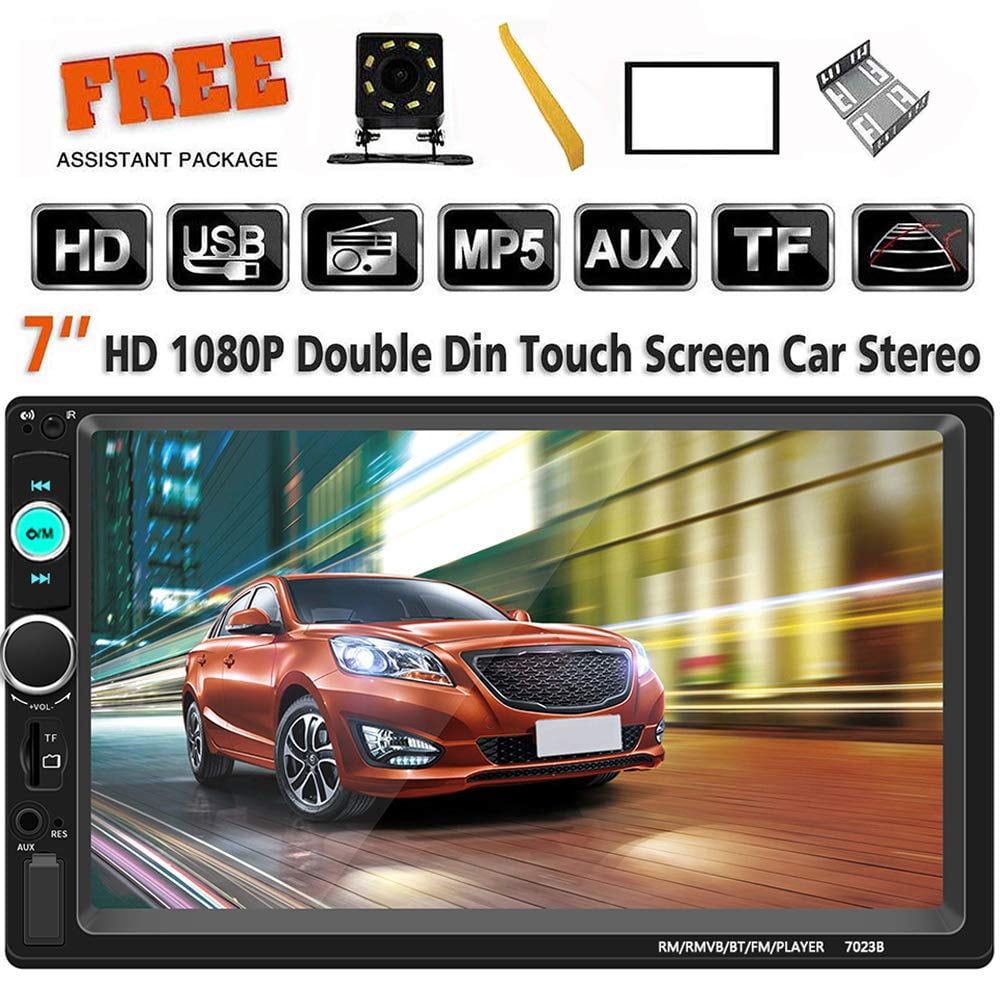 TM Lling Double DIN,7 In-Dash Touchscreen Stereo with Bluetooth Car Stereo/MP3 MP4 MP5 Audio Video Player/Steering Wheel Control/FM/AM/RDS Tuner and HD Radio,Black TM Lling Double DIN,7 In-Dash Touchscreen Stereo with Bluetooth Car Stereo/MP3 MP4 MP5 Audio Video Player/Steering Wheel Control/FM/AM/RDS Tuner and HD Radio,Black