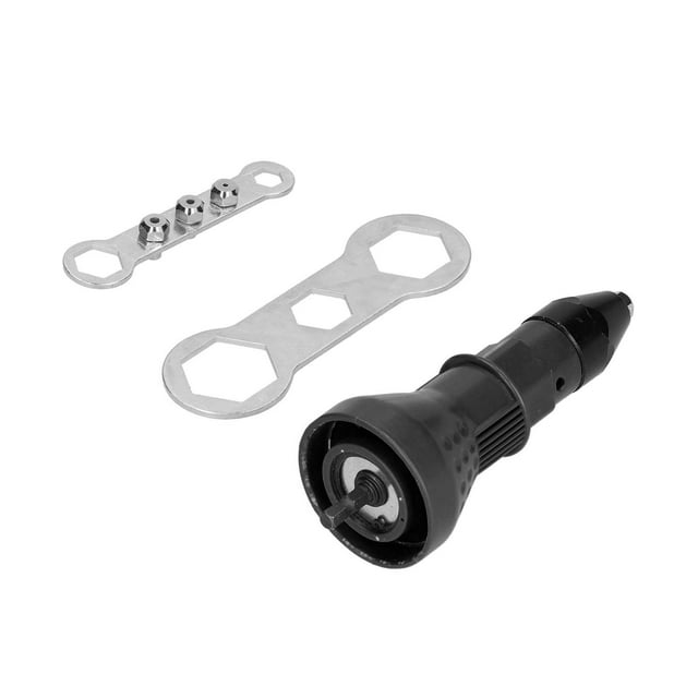 Adaptador de taladro para pistola remachadora eléctrica Adaptador de remachado inalámbrico Equipo de herramientas eléctricas Negro