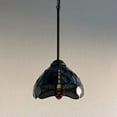thumbnail image 3 of Tiffany Mini Hanging Blue Stained Glass Dragonfly 8-Light LED Pendant Lights with Stained Glass, 3 of 4