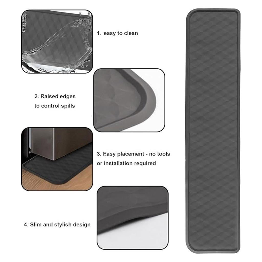 Multipurpose Appliance Floor Cover Nonslip Silicone Base Suitable for Fridge