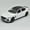 white, variant on 1: 24 Suitable for BMW MANHART MH8 800 alloy die-casting metal car models, with sound, light, and rebound functions, children's toy car collection, boys' birthday gifts