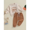 thumbnail image 5 of Toddler Boy Girl Football Outfits 6M 12M 18M 24M 3Y Sundays Are for the Bird Eagle Sweatshirts Top Pants Set 2Pcs Game Day Clothes, 5 of 10