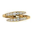 thumbnail image 2 of 0.235 ctw Wedding Band for Women - 18K Yellow Gold Simulated Diamond Stackable Eternity Ring, 2 of 7