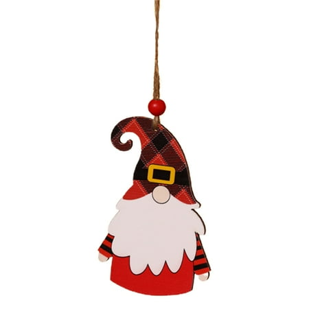 

Home Dwarf Pendant Wood Door Decor Festival Holiday Ornament for Christmas Party Wooden Pendant Durable for Long-lasting
