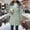 Mint Green, variant on Women's Printing Hooded Padded Jacket Zipper Long Sleeve Comfortable Mid-Length Coat for Casual Wear and Daily Activities in Cold Weather
