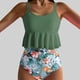 thumbnail image 5 of Traje de baño vintage estampado para mujer, traje de baño conservador, traje de baño de bikini con falda de playa estampada para mujer, traje de baño de nailon para mujer, 5 of 8