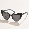 thumbnail image 3 of Amor mujeres gafas de sol en forma de corazón corazón de melocotón gafas de sol de montura grande chica suave Harajuku gafas de sol de moda, 3 of 6