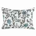 thumbnail image 2 of Boho Leaf Throw Pillow Covers, Teal Green Spring Farmhouse Pastoral Tribal Soft Breathable Pillow Cases with Invisible Zipper for Sleeping, King Size Pillowcases for Couch Bed Sofa Chair 20x36 Inches, 2 of 6
