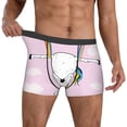 thumbnail image 2 of Kdxio Men's Boxer Briefs with Aerial Yoga for Unicorn Print - Comfortable and Breathable Underwear for Everyday Wear, 2 of 7